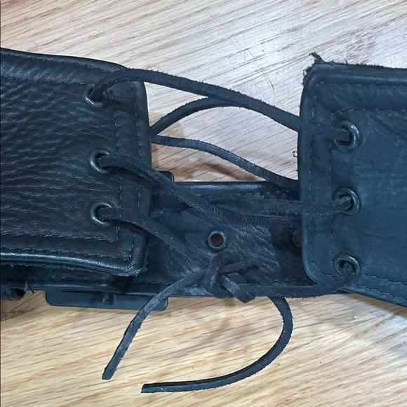 Women's Black Leather Chaps size L - Picture 4 of 6